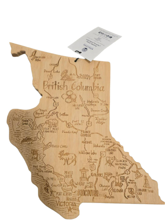 Destination Canada State Shaped Cutting & Serving Board