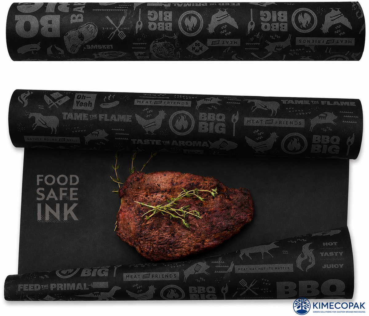 Black Butcher Paper Roll | Custom Black Butcher Paper with Logo, Size, GSM