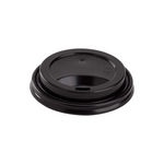 Black PP Coffee Lid 80 mm