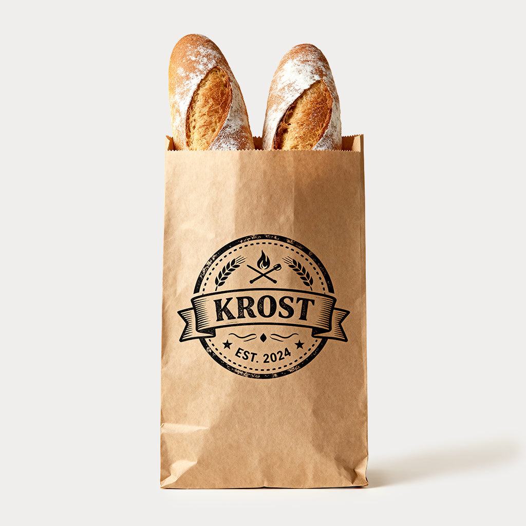 custom paper bread bag
