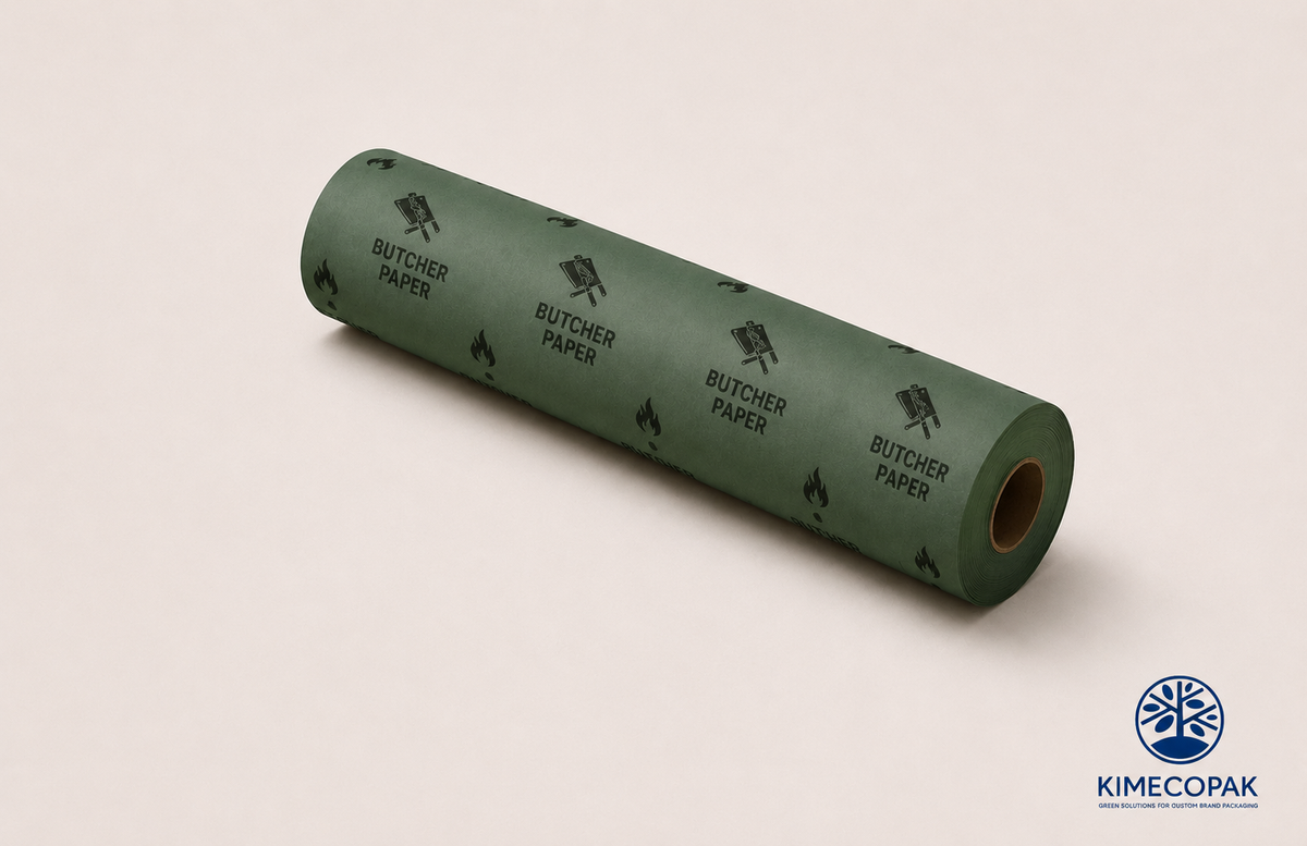 Custom Green Butcher Paper Roll | for Meat, BBQ & Sandwich Wrapping
