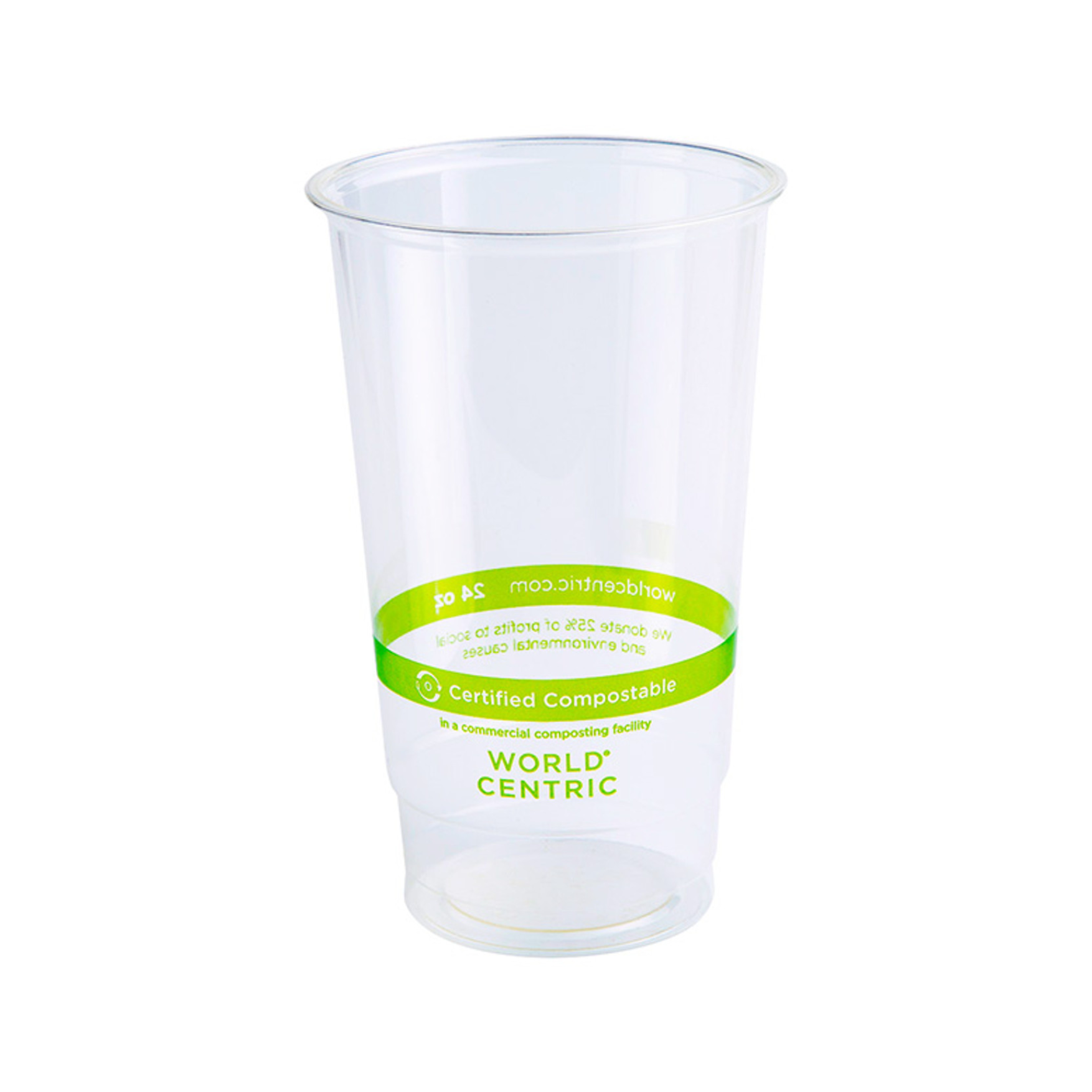 Clear BIO-Plastic COLD Cup 24 Oz