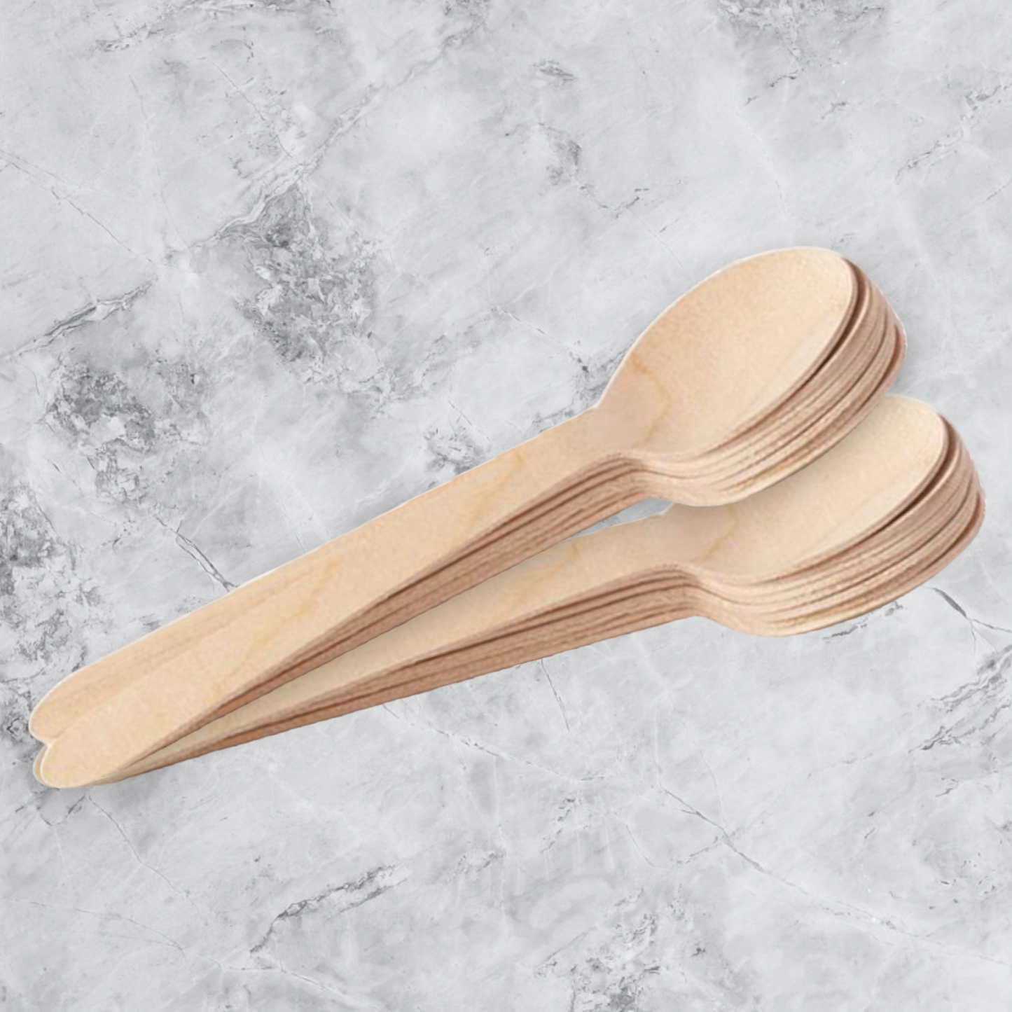 Bulk Compostable Wooden Spoon 6.3 Inch (160 mm) Wholesale Pricing in Canada