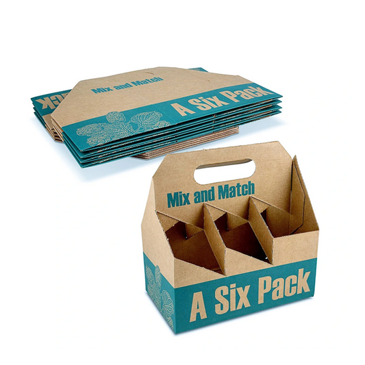 Custom 6 Pack Cardboard Beer Carrier