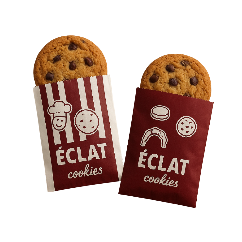 Custom Logo Paper Toast Bread Bag | For Bakery, Cookies, Snacks