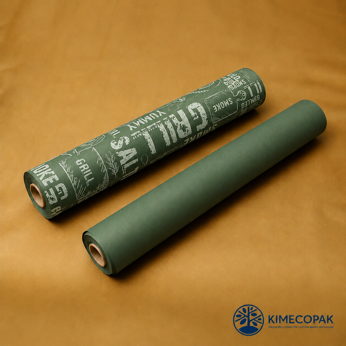 Custom Green Butcher Paper Roll | for Meat, BBQ & Sandwich Wrapping