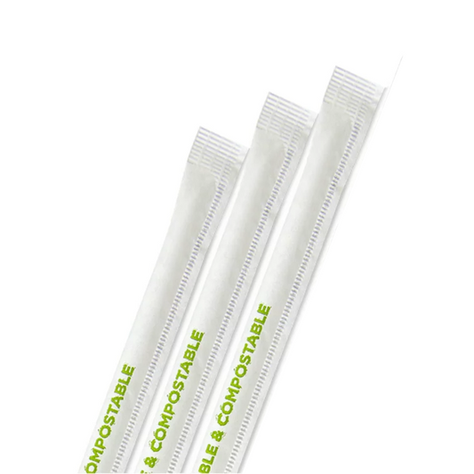 Custom Logo Biodegradable PLA Drinking Straws