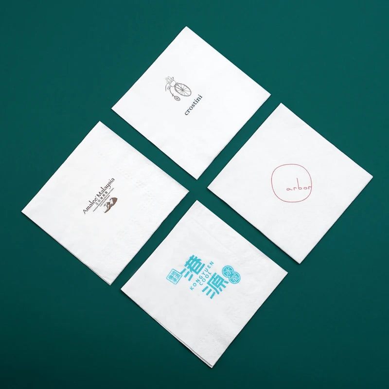Custom Logo Paper Napkin | Low MOQ