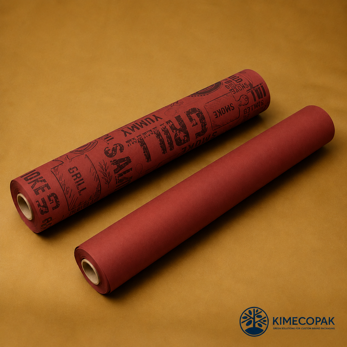 Premium Red Butcher Paper for BBQ Smoking, Meat Wrapping & Custom Branding