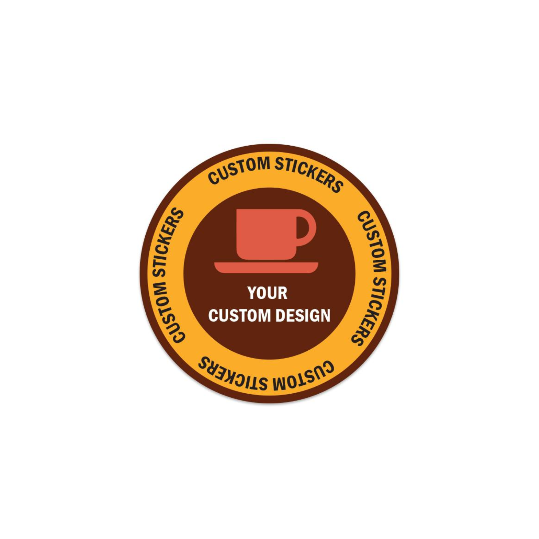 2.5 x 2.5 inches Custom Round Sticker | Wholesale Price in Canada ...