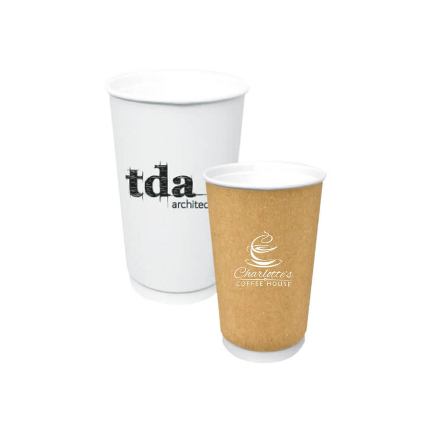 Custom Printed PLA Coating Double-Wall Paper Cups
