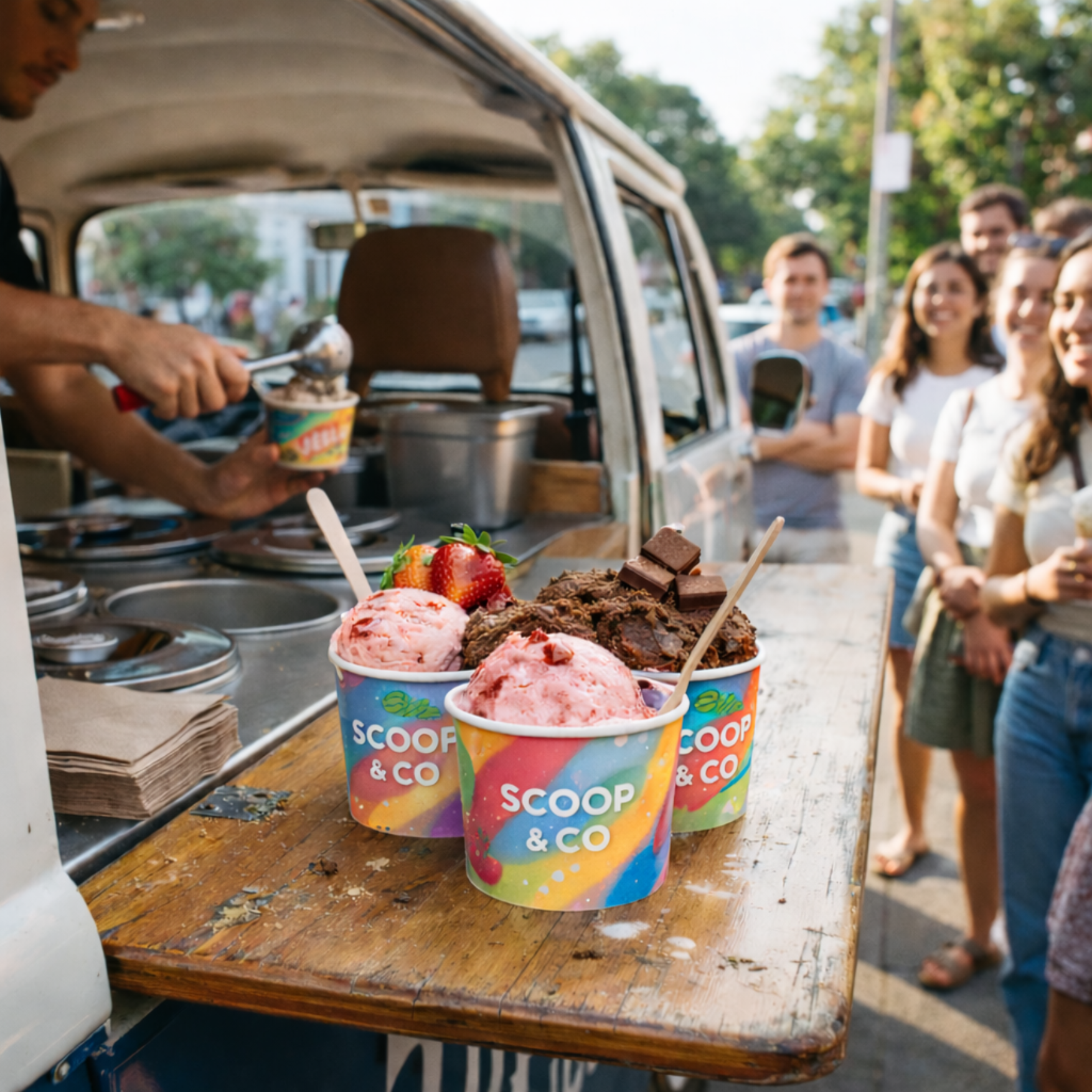 Custom Paper Cup For Food Truck
