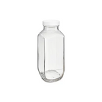 French Square Glass Jars With Lid 16 Oz