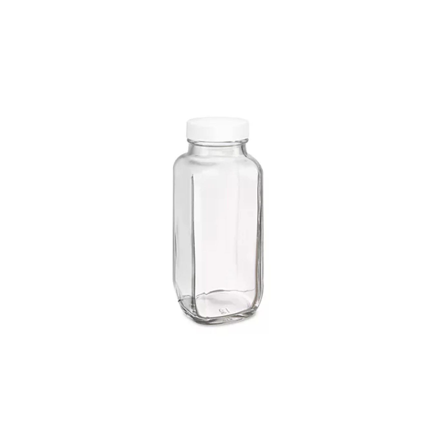 French Square Glass Jars With Lid 8 Oz