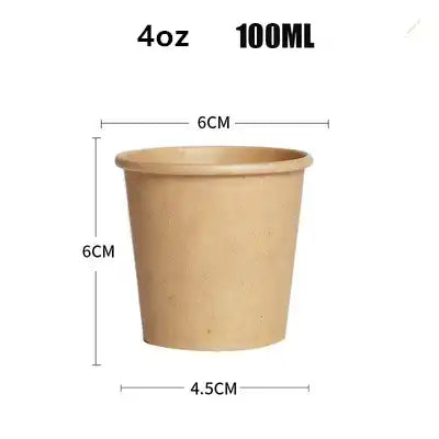 Double Wall Kraft Paper Hot Cup 4 oz - Wholesale in Canada
