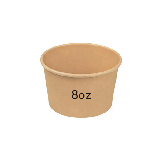 Sample | 5 Pcs x 8Oz Kraft Paper Container