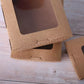 Kraft Paper Sushi Box with Clear Window | 200 PCS/CASE