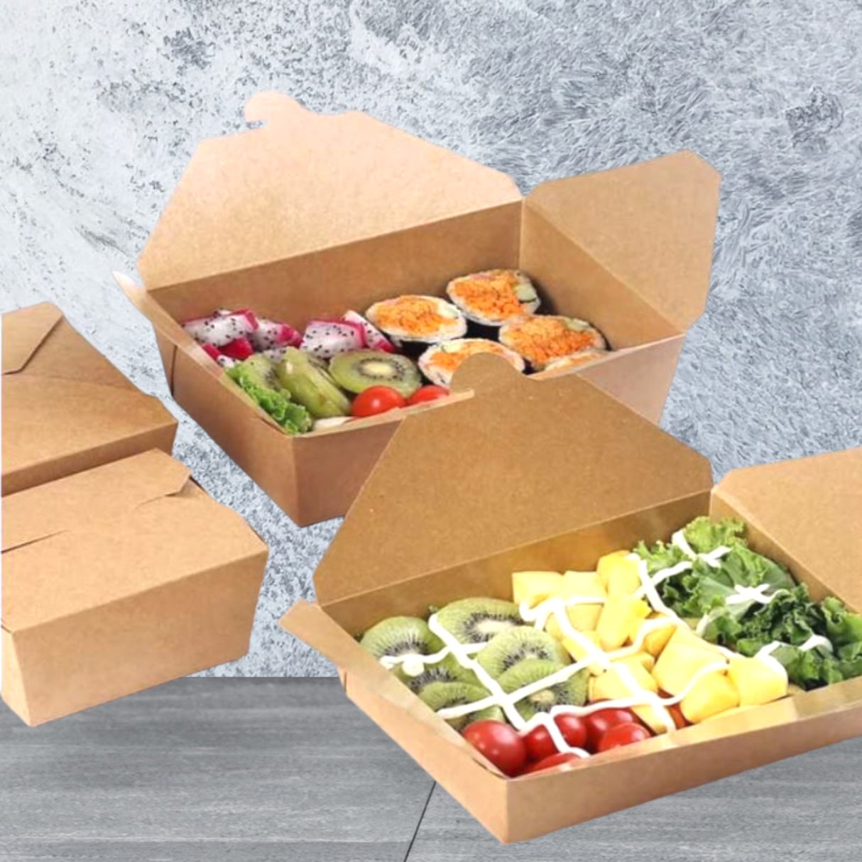 kraft to go box no 3