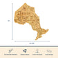 Destination Canada Ontario Province Shaped Cutting & Serving Board