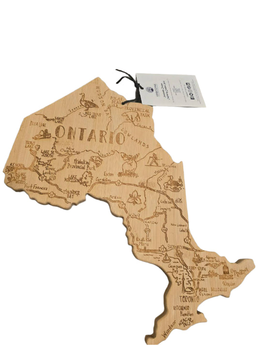 Destination Canada State Shaped Cutting & Serving Board Wholesale
