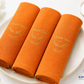 Custom Logo Orange Napkins with Low MOQ – Professional Branding Made Affordable