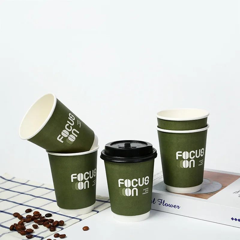 Custom Hot Coffee Cup | Sleeveless & Double Wall | Wholesale | Custom Logo