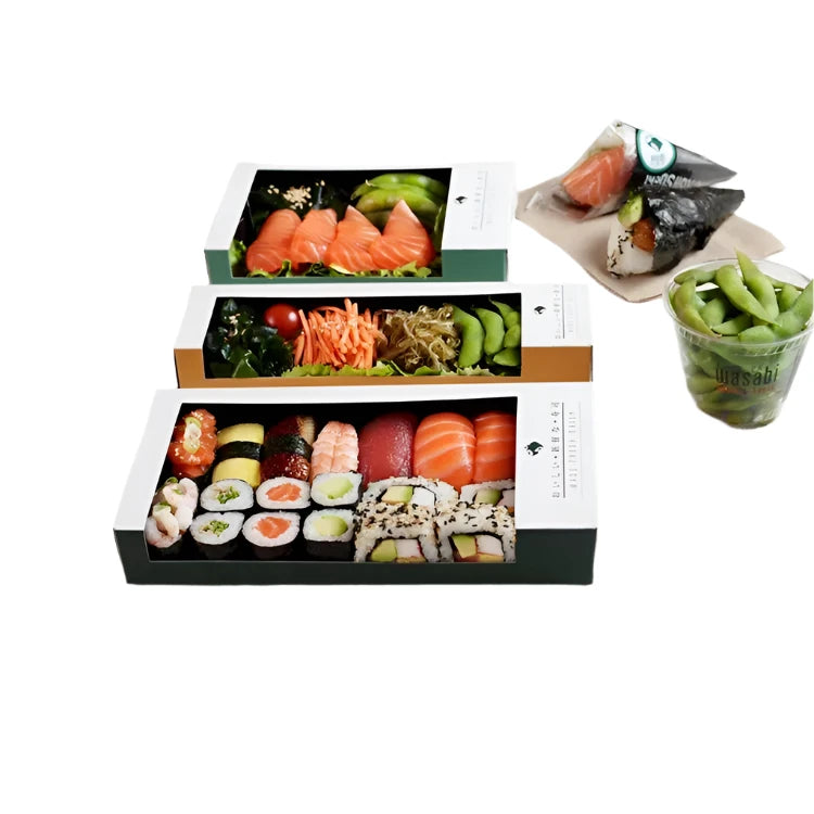 Simple Sushi Box Sushi Box with Custom Logo | Low Minimum, Wholesale Price in Canada ...