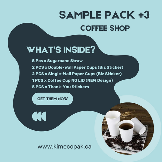 KimEcopak Sample Package #3 | Coffee Shop Essentials