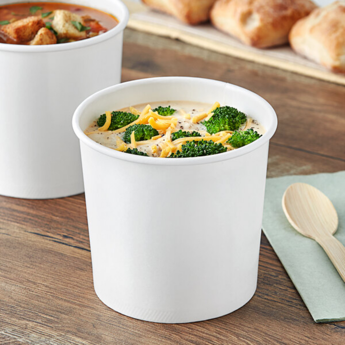 White Paper Soup Containers | 8Oz / 12Oz / 16Oz / 32Oz | CASE OF 500 ...