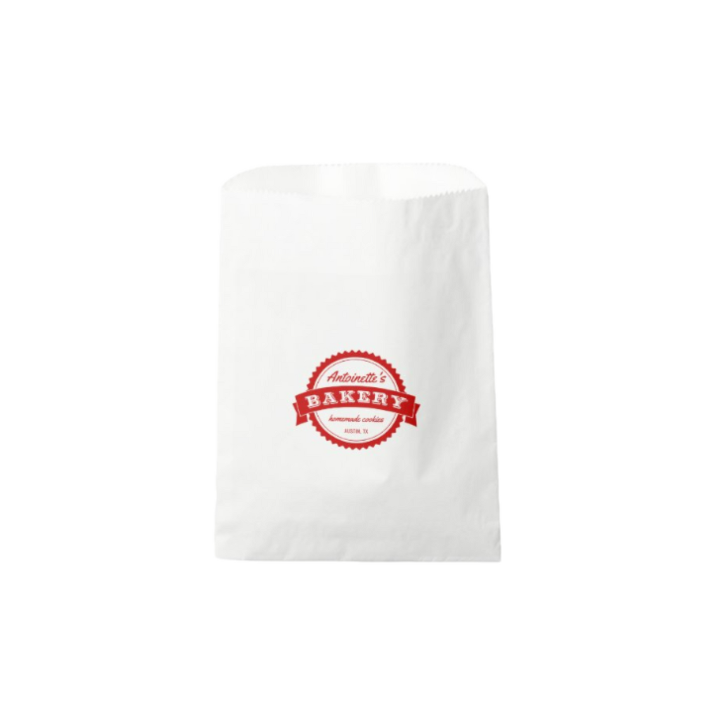 White Paper Toast Bread Bag 5x7 inch