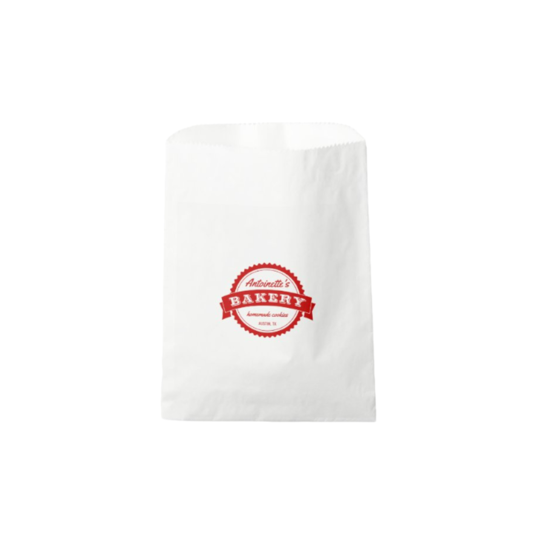 White Paper Toast Bread Bag 5x7 inch