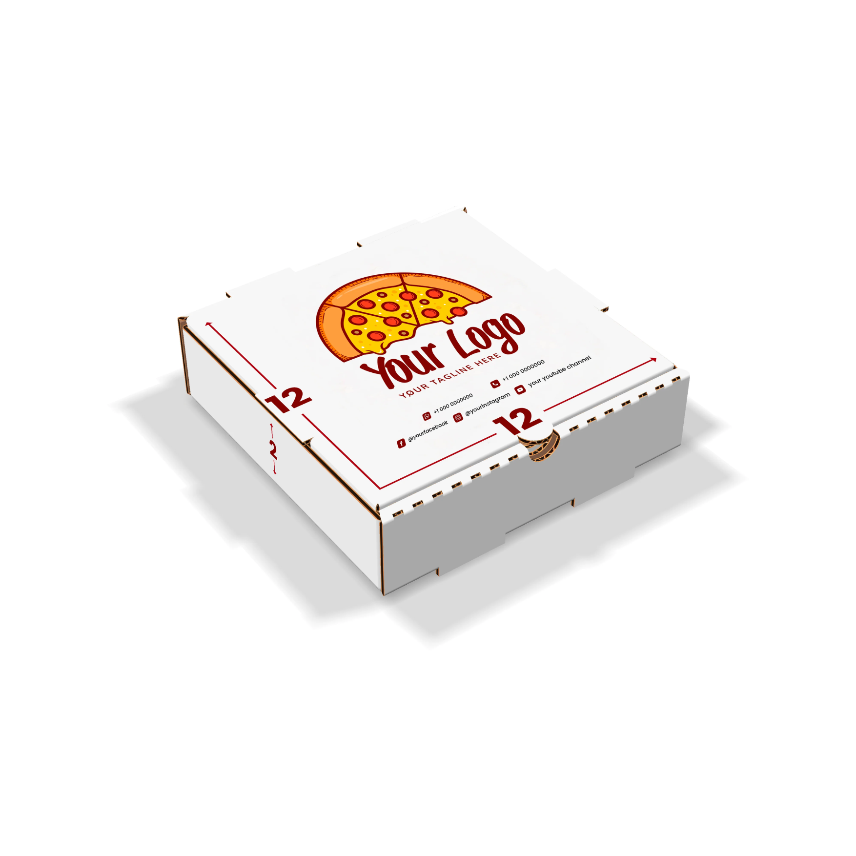 White pizza box