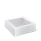 Custom Logo Window Cake Boxes | Bakery Box Square | White/Kraft