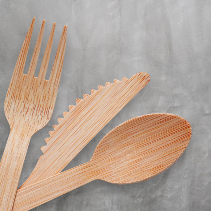 bamboo cutlery with custom logo