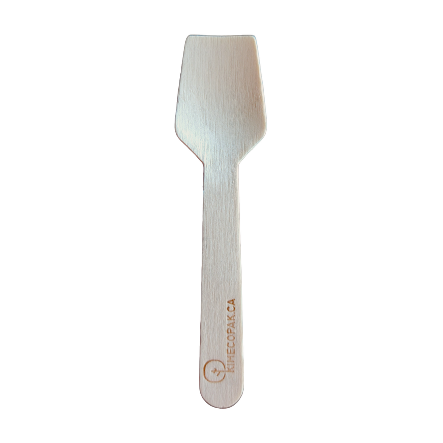 Mini Ice Cream Spoon Wooden 3.75 inches | Square End for Ice Cream and Tasting | 1000 Pcs/Case