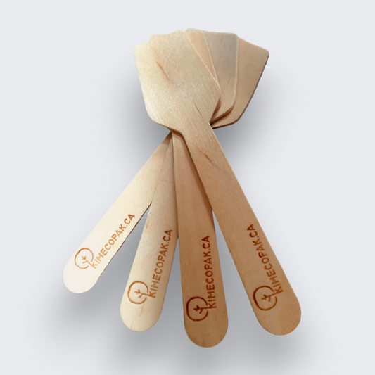 Mini Wooden Spoon 3.75" Wholesale Canada | Custom Logo & MOQ