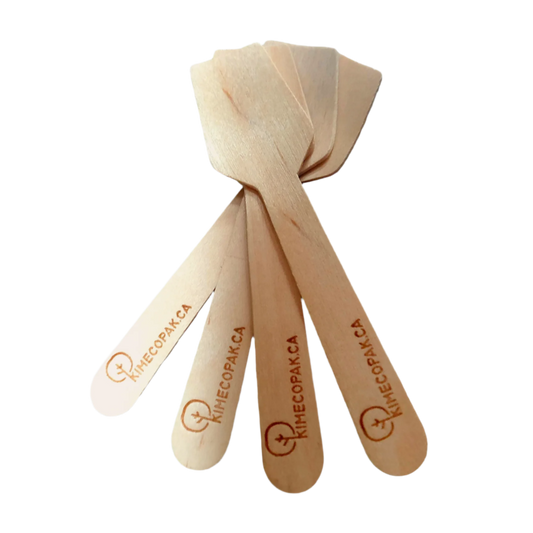 Mini Wooden Spoon 3.75" Wholesale Canada | Custom Logo & MOQ | 10.000 Pcs/Case