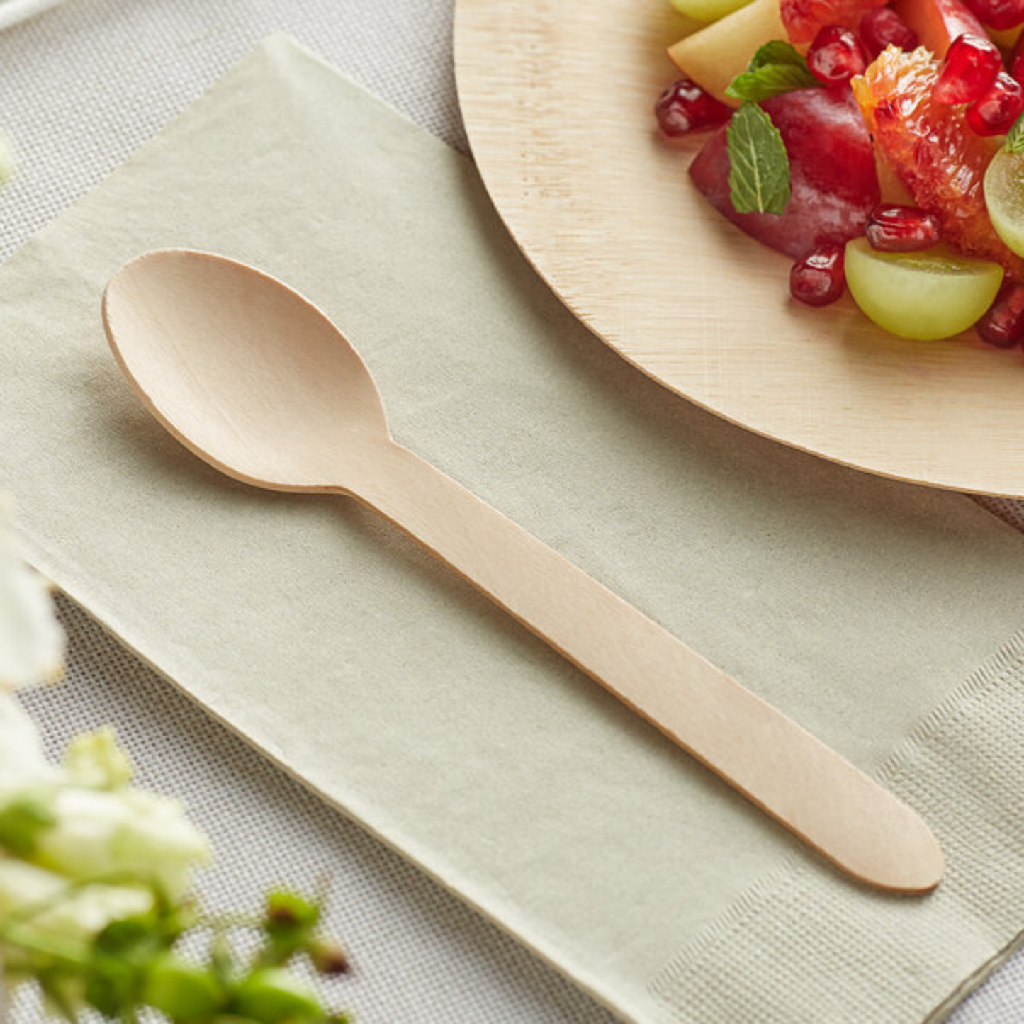 Disposable Wooden Spoon 6.3 Inch (160 mm) | Wholesale Pricing in Canada | 1000 Pcs/Case