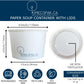 Sample Pack | 25 SETs of 16 Oz Paper Cups and Lids | 115mm Diameter | Ideal for Testing and Sampling