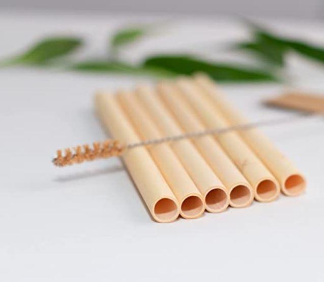 BAMBOO Straws_12mm (Case of 100 Pcs, 10 Pcs/Box) - KimEcopak