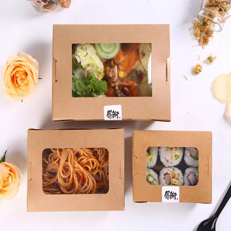 SAMPLE | Kraft Paper Sushi Box | Box of 50