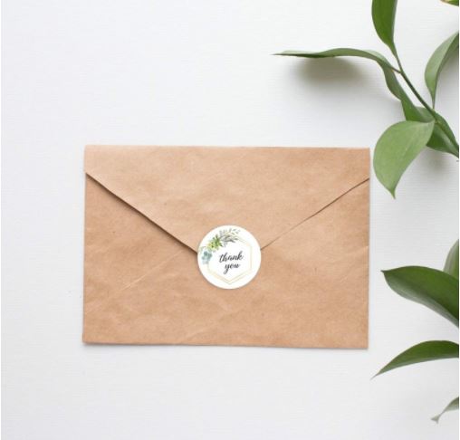 THANK YOU Stickers Roll _ (500 Pcs) - KimEcopak