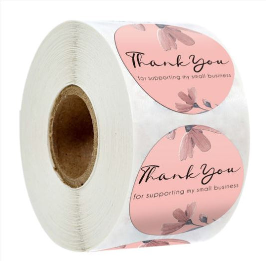 THANK YOU Stickers Roll _ (500 Pcs) - KimEcopak