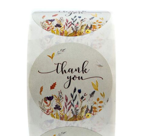 THANK YOU Stickers Roll _ (500 Pcs) - KimEcopak
