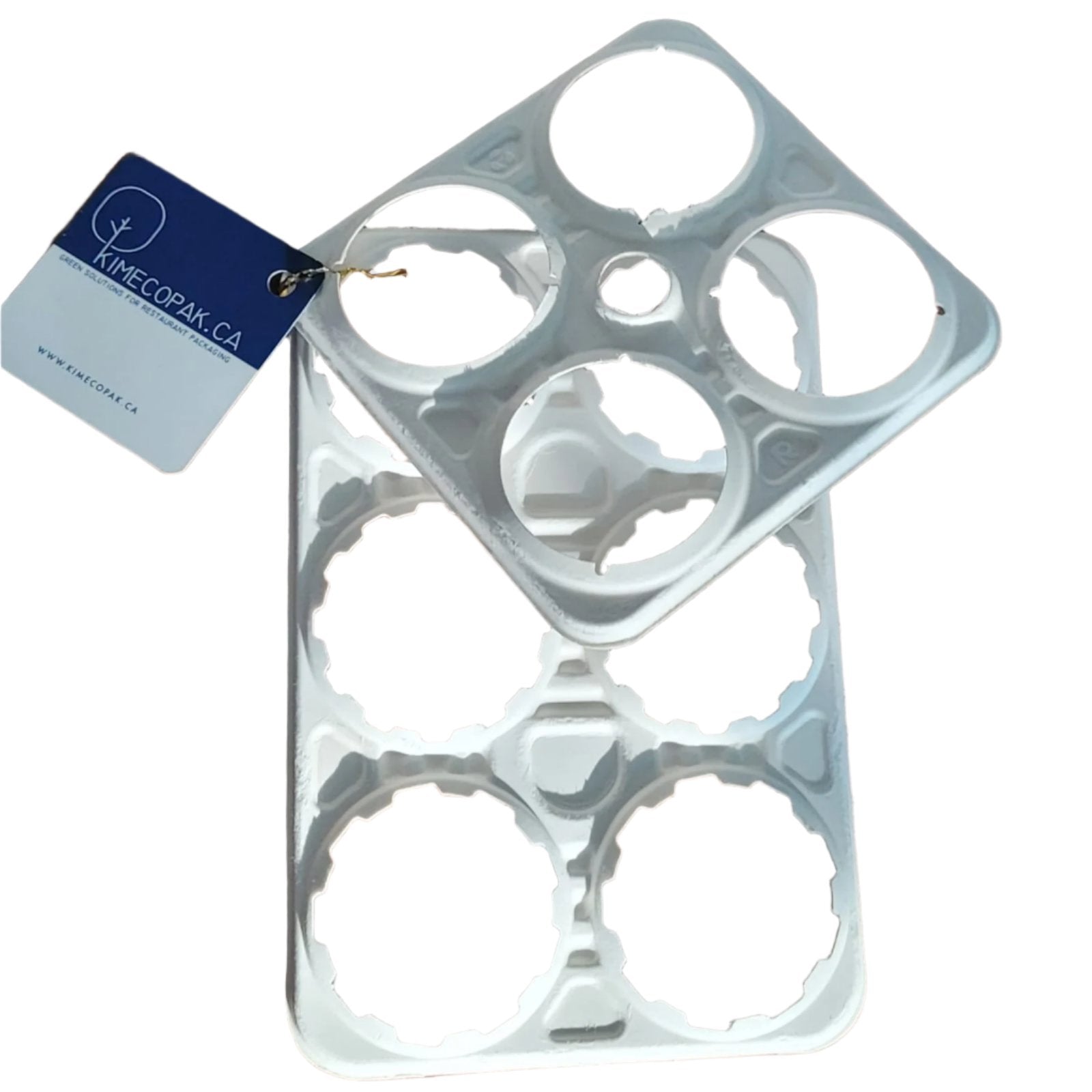 Beer Rings Single Use SAMPLE of Biodegradable Beer Rings | 6 Pack | By Sugarcane – KimEcopak