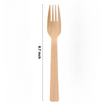 Bamboo Disposable Fork 6.7 inch